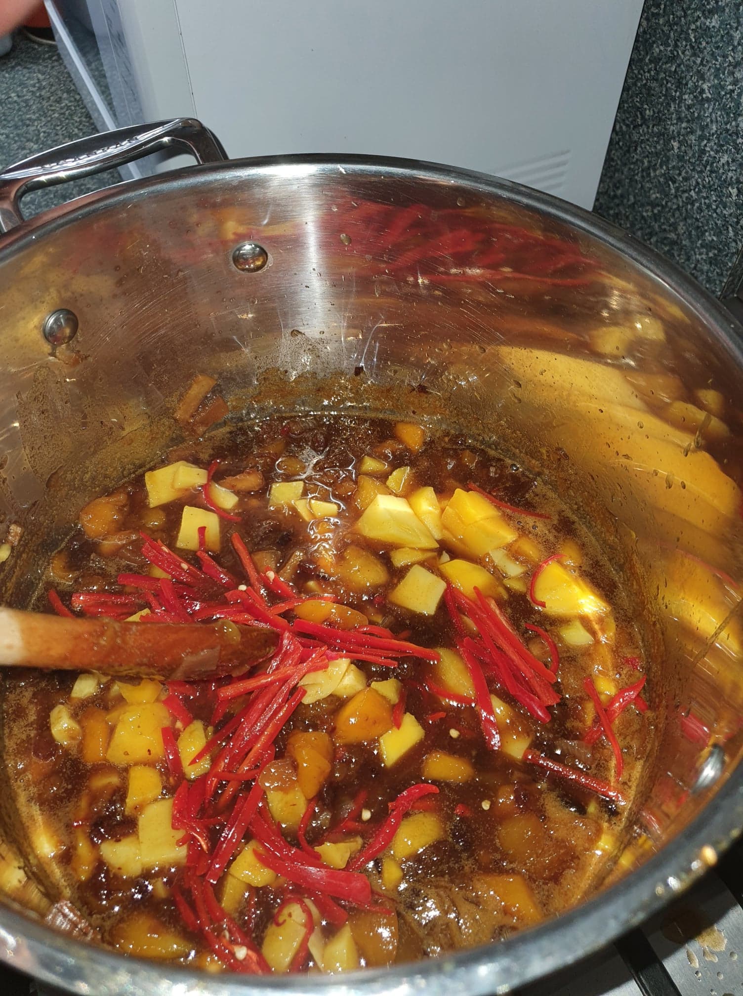 Chutney being cooked, 1 hour